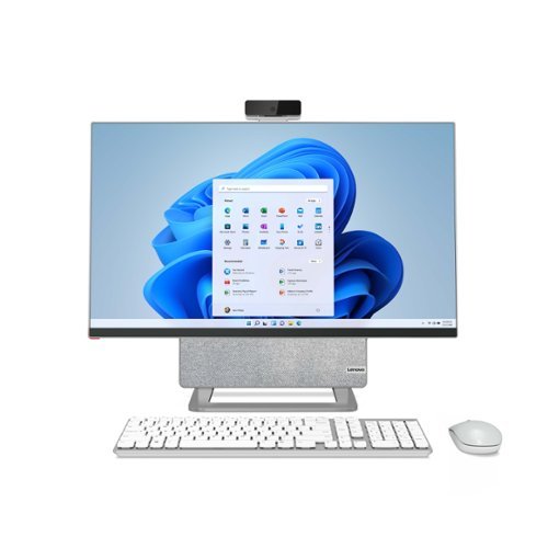  Lenovo - Yoga AIO 7 27&quot; Touch-Screen All-In-One - AMD Ryzen 7 - 16GB Memory - AMD Radeon RX 6600M - 512GB SSD - Cloud Gray/Moon White
