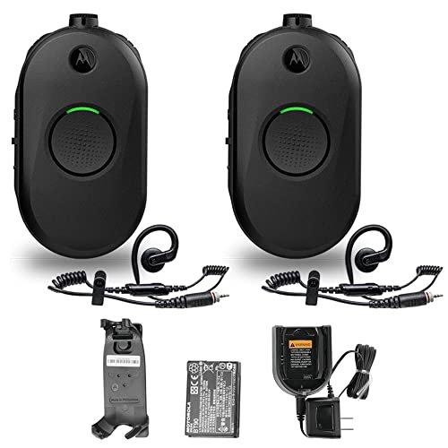 2 x Motorola CLP1010e 1-Channel 2-Way UHF Business Radio (CLP1010E) + More - Black-Front_Standard 