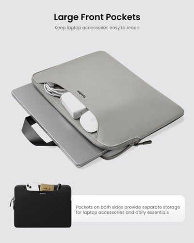 tomtoc TheHer-A21 14-inch Slim Laptop Handbag Sleeve for 14 inch MacBook Pro, 13 MacBook Air & Pro, Microsoft Surface Laptop - Gray WORLDWIDE DELIVERY