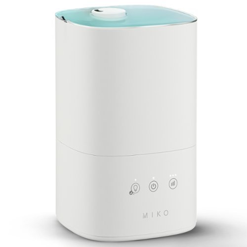 Miko - Breeze Ultrasonic Humidifier – 750 sq. ft. Coverage, 3L Tank, Cool Mist & Aromatherapy – - White-Front_Standard 