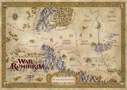 Trend Setters - The Lord of the Rings: War of the Rohirrim (Rohan's Map) MightyPrint™ Wall Art MP24171011 - Multicolor-Front_Standard 