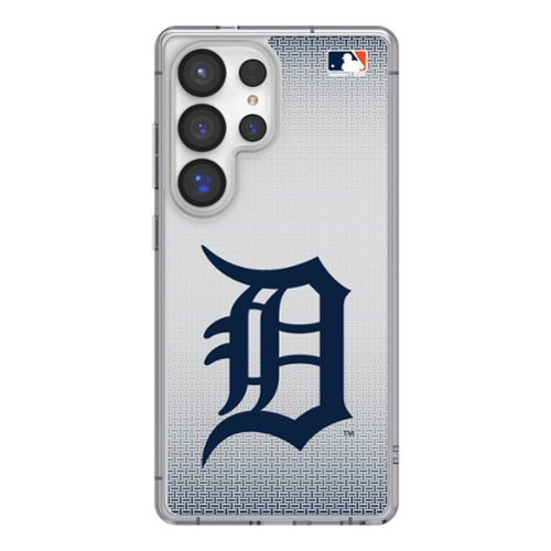 Keyscaper - MLB - Detroit Tigers Linen Logo Galaxy Clear Case - S24 - Multicolor-Front_Standard 