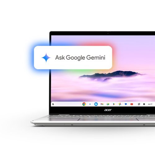 Acer Chromebook Plus Spin 514 -14 WUXGA Touch Laptop with Google AI- MediaTek Kompanio Ultra-12GB RAM- UFS 256GB - Wi-Fi 7 - Platinum Silver WORLDWIDE DELIVERY