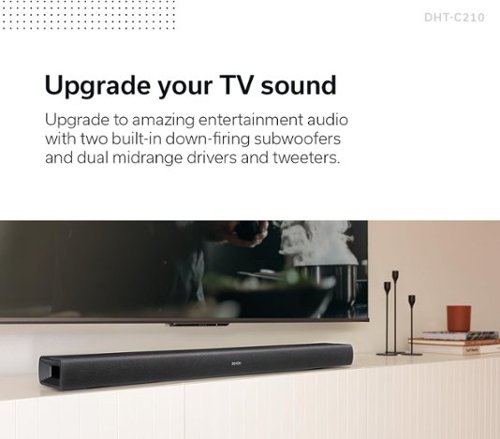 Denon DHT C210 Full Range Dolby Atmos Sound bar with Built in