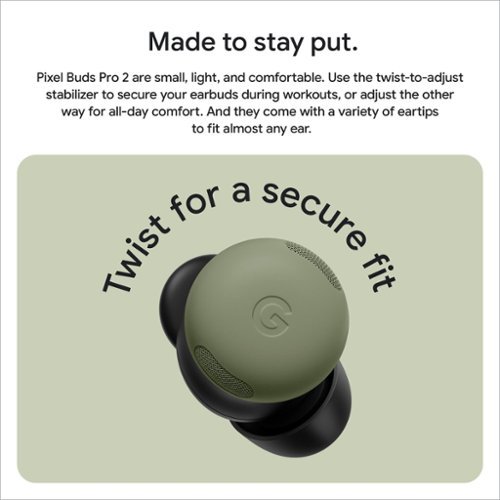 Google Pixel Buds Pro 2 - Wireless Earbuds with Active Noise Cancellation – Bluetooth Headphones - Olive BUY ONLINE