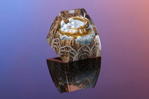 DROP The Lord of the Rings Elven Rings of Power Artisan Keycap - Vilya WORLDWIDE DELIVERY