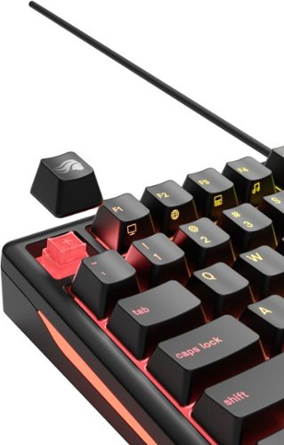 Glorious GMBK 75% Wired Membrane Gaming Keyboard with Swappable MX-Compatible Keycaps - Black BUY ONLINE