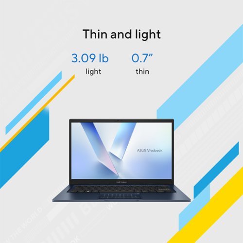 ASUS Vivobook 14 14 FHD Laptop - Intel Core 5 120U with 8GB Memory - 256GB SSD - Quiet Blue WORLDWIDE DELIVERY