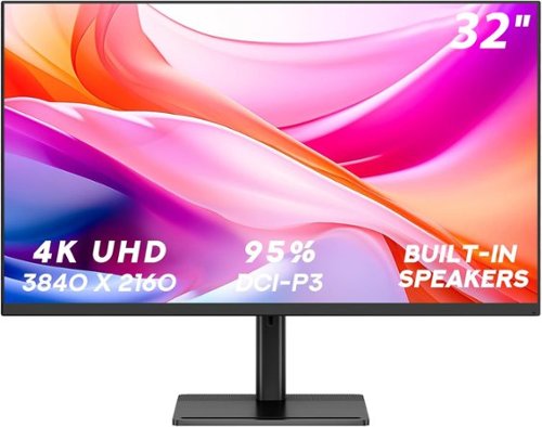 Titan-army - P32H2U Office Monitor, 4K UHD 3840x2160p, VA Panel LCD Display, HDR10, Adaptive-Sync, HDMI/DP/USB-C, Speakers - 32inch 4K UHD