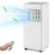 Costway - 7100 BTU Portable Air Conditioner Cools up to 350 sq.ft 10000 BTU AC Unit with Dehumidifier and Cool and Fan - White-Front_Standard