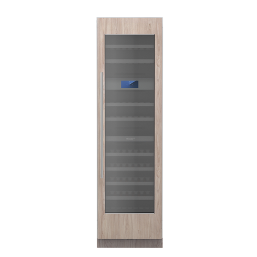 Thermador - Freedom Collection 80-Bottle 3-Zone Smart Built-in Wine Preservation Column with Storage - Custom Panel Ready