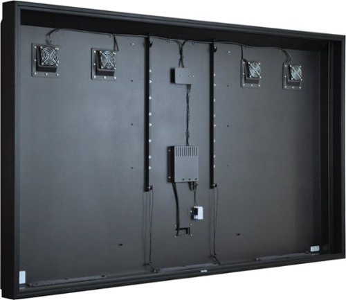Apollo Enclosures - Apollo 86" Deluxe Outdoor TV Enclosure for 80" to 86" TVs, Quality Aluminum Construction, UL/CSA certified for safety - Black-Angle_Standard 