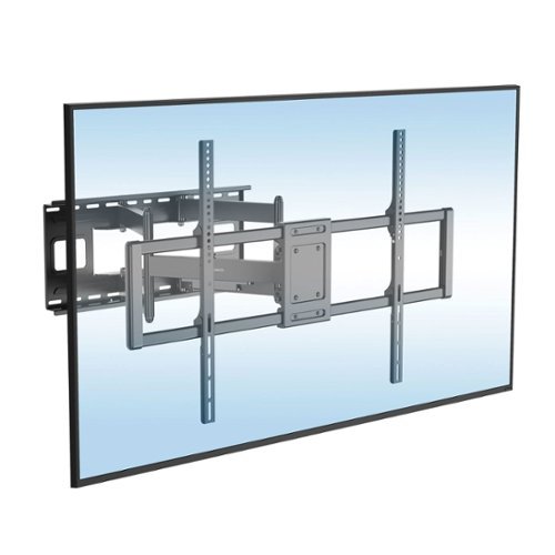 Mount-It! - Heavy Duty XXL Full Motion TV Mount for 60"-120", Long 27.7" Extension, 264 lbs Capacity, VESA Up to 900x600 - Black-Front_Standard 