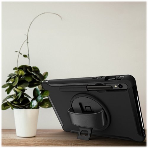 SaharaCase Protection Hand Strap Series Case for Samsung Galaxy Tab S10+, Tab S9+, Tab S9 FE+, and Tab S8+ - Black BUY IN EUROPE