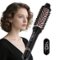 NICEBAY - Heated Round Brush, Thermal Styling Brush, Thermal Brush, Electric Curling Brush With 6 Temp Settings - Black and rose golden-Front_Standard