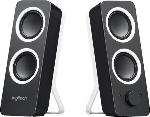  Logitech - Z200 2.0 Multimedia Speakers with Stereo Sound (2-Piece) - Black