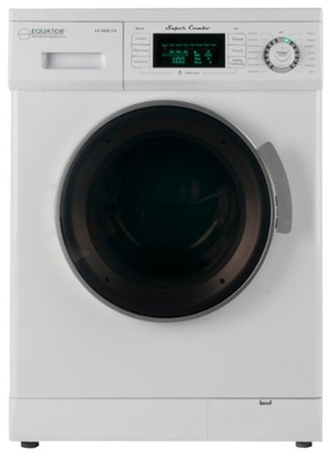  Equator - 1.6 Cu. Ft. 7-Cycle Washer and 7-Cycle Electric Dryer Combo - White - White