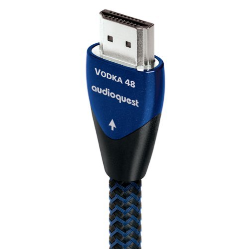 AudioQuest Vodka 48 7.5' 4K 8K 10K 48Gbps HDMI Cable Blue on