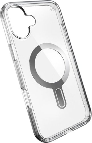 Speck Presidio Perfect Clear ClickLock Case with MagSafe for Apple iPhone 16 Plus - Clear/Chrome GLOBAL SHIPPING