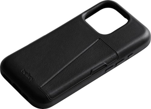Bellroy iPhone 16 Plus 3 Card Leather Phone Case - Black GLOBAL SHIPPING