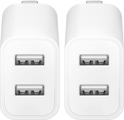 Best Buy essentials™ 12W Dual-Port Wall Charger (2-pack) for Smartphones, Tablets, and Other USB Devices - White WHERE TO BUY