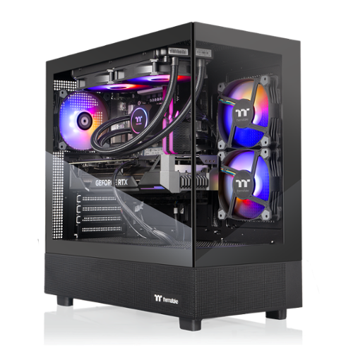 Thermaltake - LCGS View u2670-270 Gaming Desktop Intel Core Ultra 7 265KF, 32GB Memory, NVIDIA GeForce RTX 5070, 1TB SSD NVMe M.2 - Black