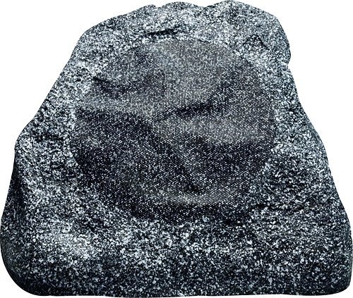 Russound - 2-Way Outdoor Rock Loudspeaker (Each) - Gray Granite