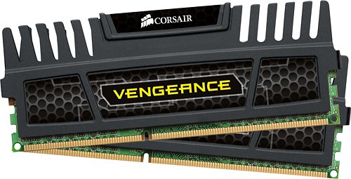  CORSAIR - Vengeance 2-Pack 4GB DDR3 DIMM Desktop Memory Kit - Black