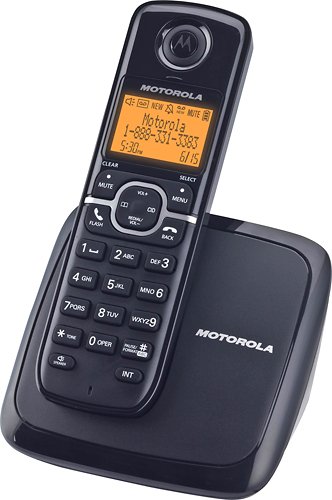  Motorola - DECT 6.0 Expandable Cordless Phone - Black