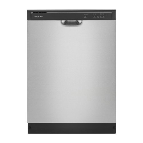 "Amana - 24"" Front Control Built-In Dishwasher with Triple Filter Wash and 59 dBA - Stainless Steel"
