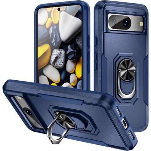 SaharaCase Military Kickstand Series Case for Google Pixel 8 - Blue WORLDWIDE DELIVERY