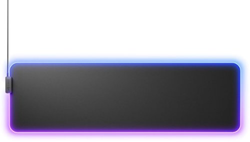 Glorious - GMP 2 GLED LE Gaming Mouse Pad with InfiniGlow Stitchless Edge - Large Extended - Black