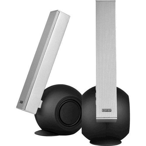 Image of Edifier - e10 Exclaim 36W Bookshelf Speaker System - Black/Silver