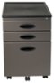 Calico Designs - File Cabinet - Pewter/Black-Front_Standard