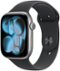 Apple Watch Series 11 (GPS+Cellular) 46mm Aluminum Case with Black Sport Band - M/L - Space Gray (Verizon) - (2025)-Front_Standard