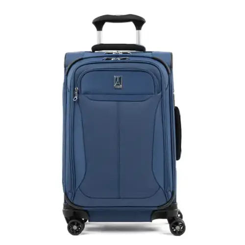 Front. Travelpro - Travelpro Tourlite Softside Expandable Luggage 21" Carry On Spinner - Blue.