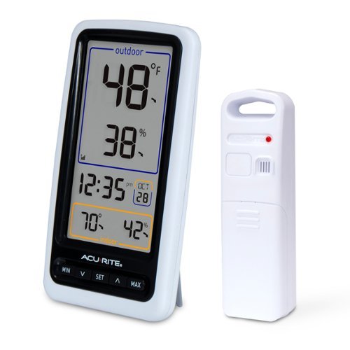 AcuRite Wireless Thermometer with Digital Display - White WORLDWIDE DELIVERY