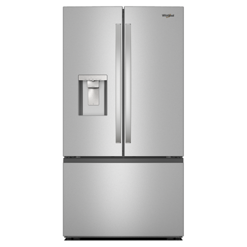  Whirlpool - 31 Cu. Ft. French Door Built-In Refrigerator with Large Capacity Ice Maker - Fingerprint Resistant Stainless Finish