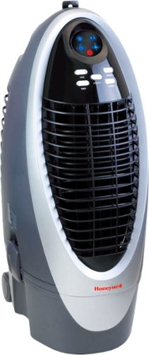 UPC 848987000213 product image for Honeywell - 300 CFM Indoor Evaporative Air Cooler with Remote Control - Silver/G | upcitemdb.com