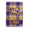 Pegasus - LSU Tigers 66" x 95" Oversized Plaid FAN-mily Ultra Cozy Blanket - Multicolor-Front_Standard