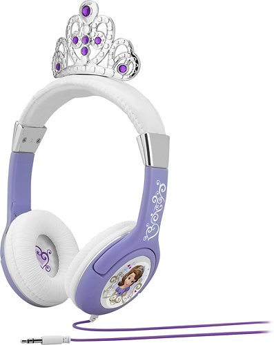  eKids - Princess On-Ear Headphones - Purple/Blue
