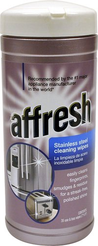  Whirlpool - Affresh Stainless-Steel Cleaning Wipes (35-Pack) - Purple