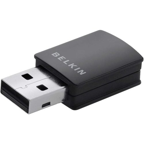 Belkin - Wireless-N USB Network Adapter - Black-Angle_Standard 