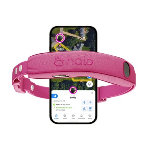 HALO - Collar 5, New Wireless Dog Fence & GPS Dog Collar, Subscription Required, Waterproof, One Size (5 colors) - Orchid