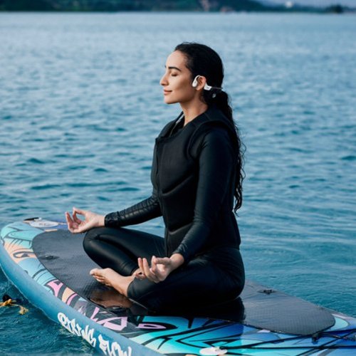 Shokz OpenSwim Pro Bone Conduction Sports Headphone - White BUY IN DUBAI