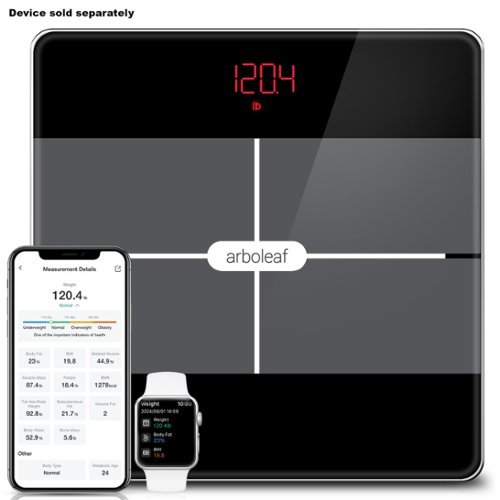 Arboleaf Smart Scale for Body Weight - Black