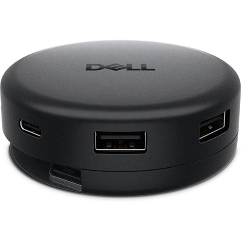 Dell - Pro DA326 7-in-1 USB-C Universal Multiport Travel Hub - Black