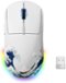 Womier - G57 Wireless Gaming Mouse, 8000 DPI, 2.4G/Bluetooth/USB-C Rechargeable Mice for PC/Mac - Wireless - White-Front_Standard