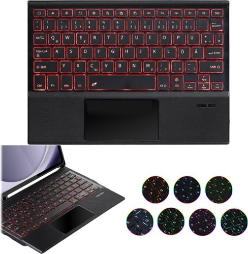 SaharaCase Keyboard Case with Trackpad for Samsung Galaxy Tab A11+ & Tab A9+ 11 – ProTouch, 7-Color Backlit, Premium Keys - Black SHOP ONLINE