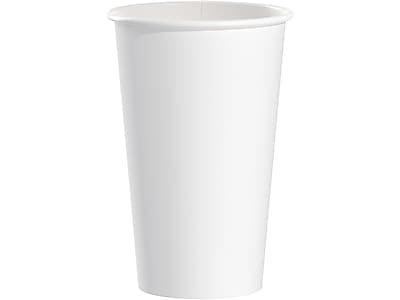 Solo - Paper Hot Cup, 16 Oz., 50 Cups/Pack - White